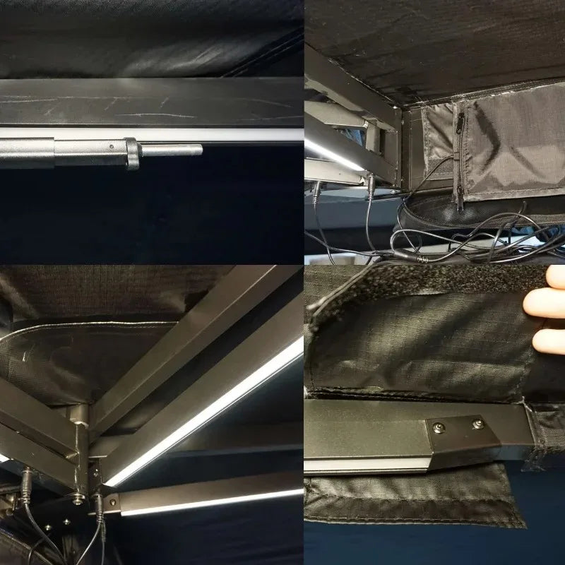 270 Degree Freestanding Awning with LED Light